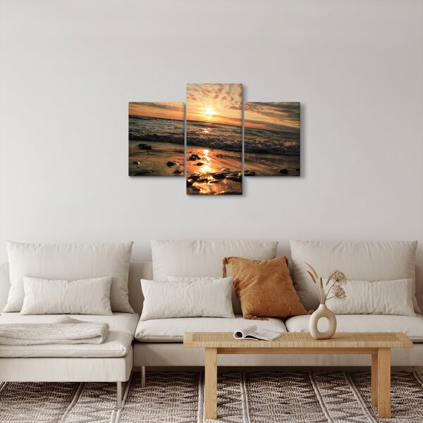Slika - Zalazak sunca na oceanu (90x60 cm)