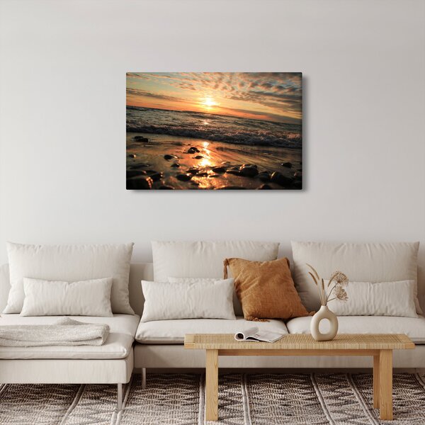 Slika - Zalazak sunca na oceanu (90x60 cm)