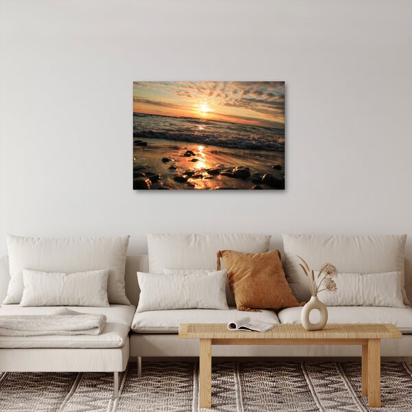 Slika - Zalazak sunca na oceanu (70x50 cm)