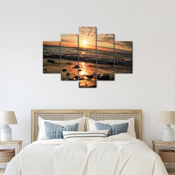 Slika - Zalazak sunca na oceanu (150x105 cm)
