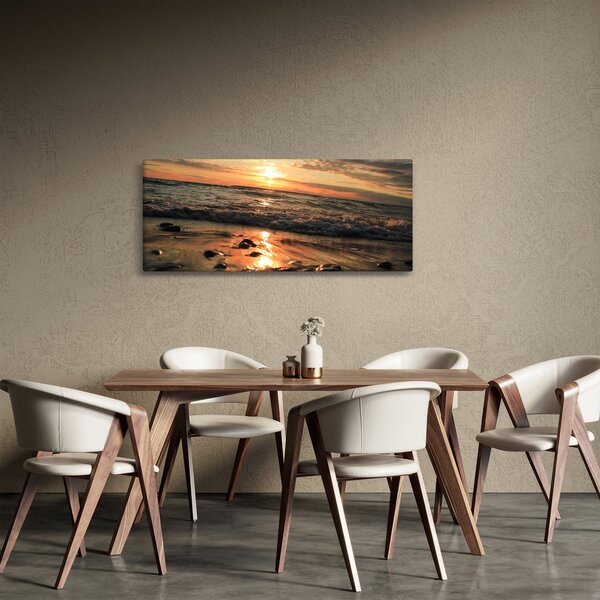 Slika - Zalazak sunca na oceanu (120x50 cm)