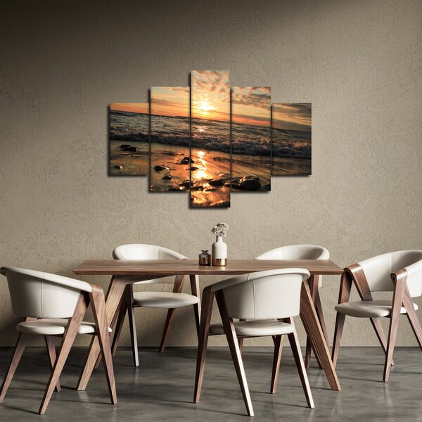 Slika - Zalazak sunca na oceanu (150x105 cm)