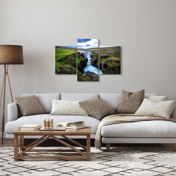 Slika slapa između stijena (90x60 cm)