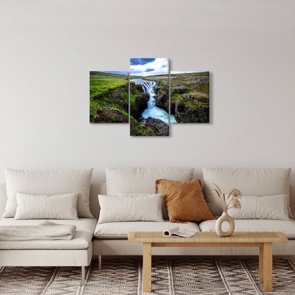 Slika slapa između stijena (90x60 cm)