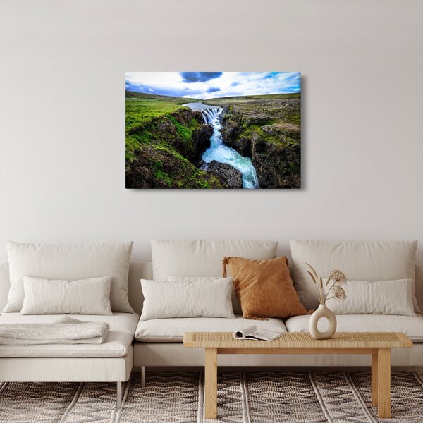 Slika slapa između stijena (90x60 cm)