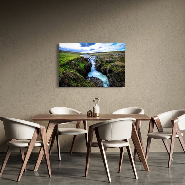 Slika slapa između stijena (90x60 cm)