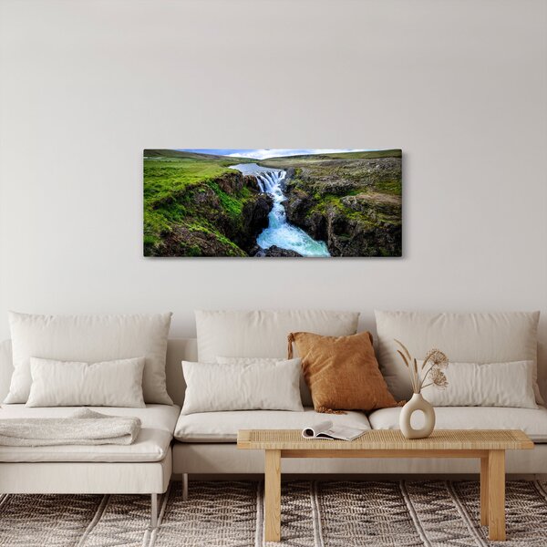 Slika slapa između stijena (120x50 cm)