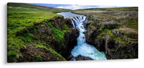 Slika slapa između stijena (120x50 cm)