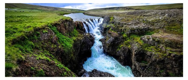 Slika slapa između stijena (120x50 cm)
