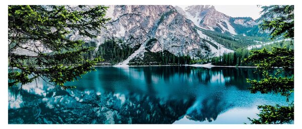 Slika jezera u Alpama (120x50 cm)