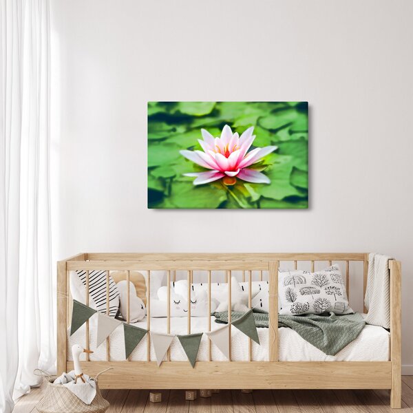 Slika lokvanja na vodenoj površini (90x60 cm)