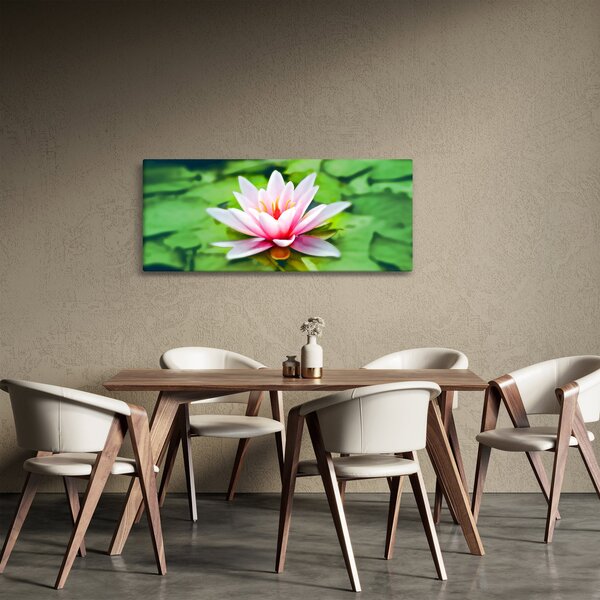 Slika lokvanja na vodenoj površini (120x50 cm)