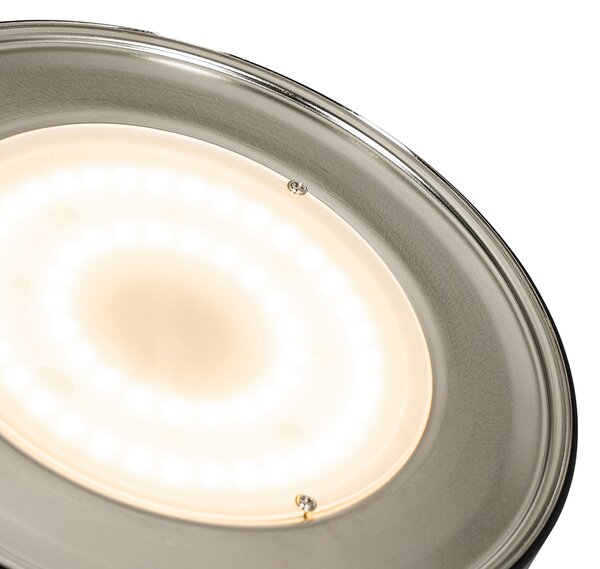 Podna lampa brončana uključujući LED i prigušivač s lampom za čitanje - Kelso