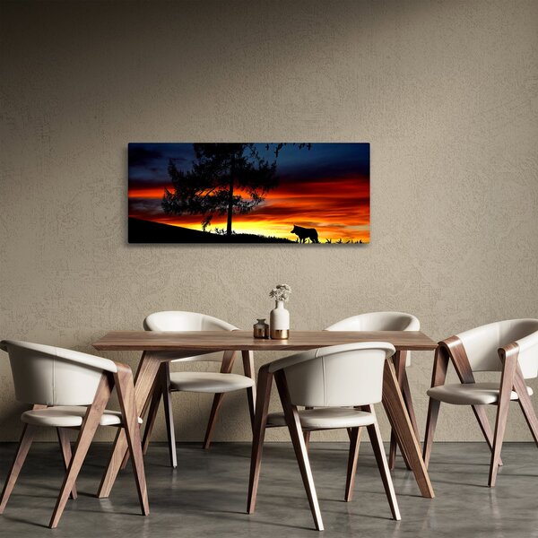 Slika - Silueta vuka (120x50 cm)