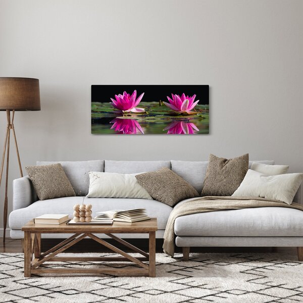 Slika lokvanja na vodi (120x50 cm)