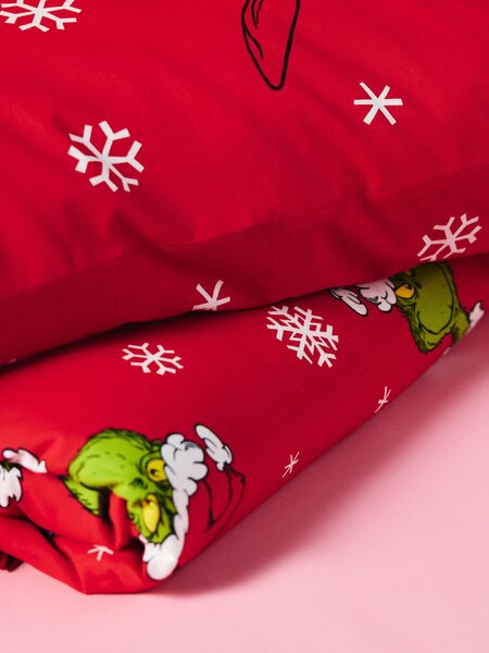 Sinsay - Komplet pamučne posteljine s božićnim uzorkom Grinch