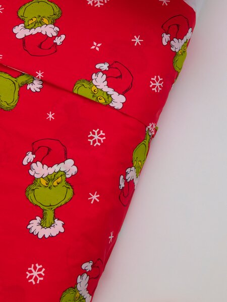 Sinsay - Komplet pamučne posteljine s božićnim uzorkom Grinch