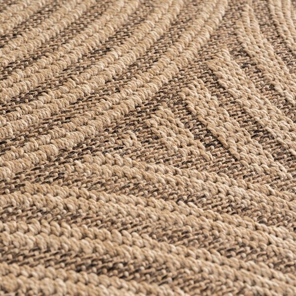 Smeđi okrugao unutarnji i vanjski tepih ø 120 cm Timber 1401 – Ayyildiz Carpets