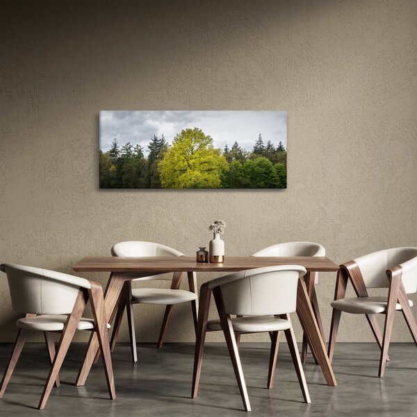 Slika zelenog stabla usred polja (120x50 cm)