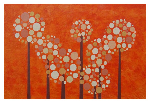 Slika - Narančasta šuma (90x60 cm)