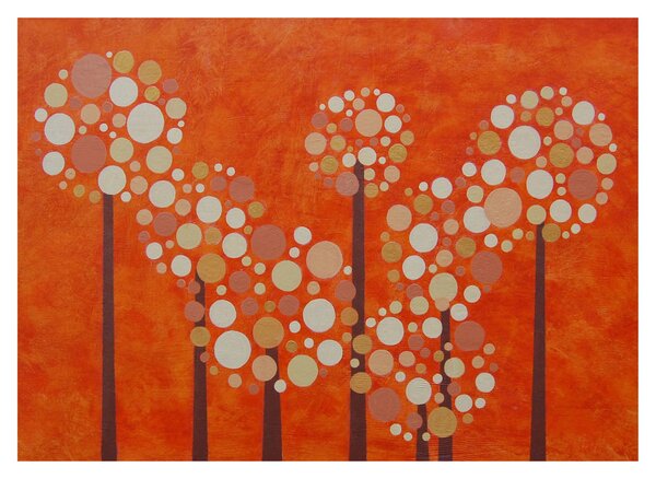 Slika - Narančasta šuma (70x50 cm)