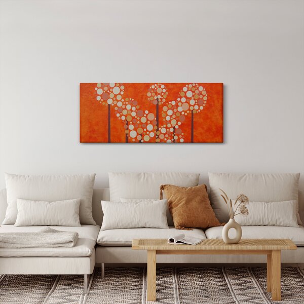 Slika - Narančasta šuma (120x50 cm)