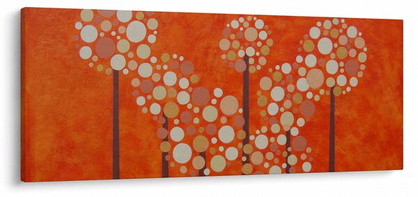 Slika - Narančasta šuma (120x50 cm)