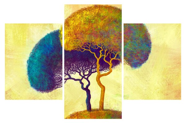 Slika - Drveće na brdu (90x60 cm)