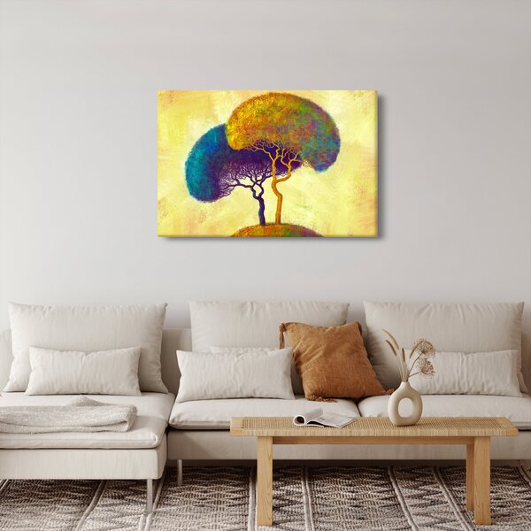 Slika - Drveće na brdu (90x60 cm)