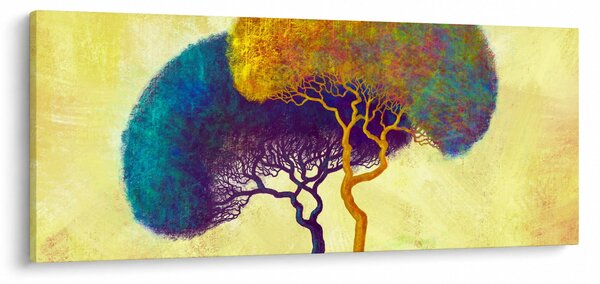 Slika - Drveće na brdu (120x50 cm)