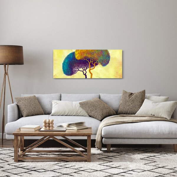 Slika - Drveće na brdu (120x50 cm)