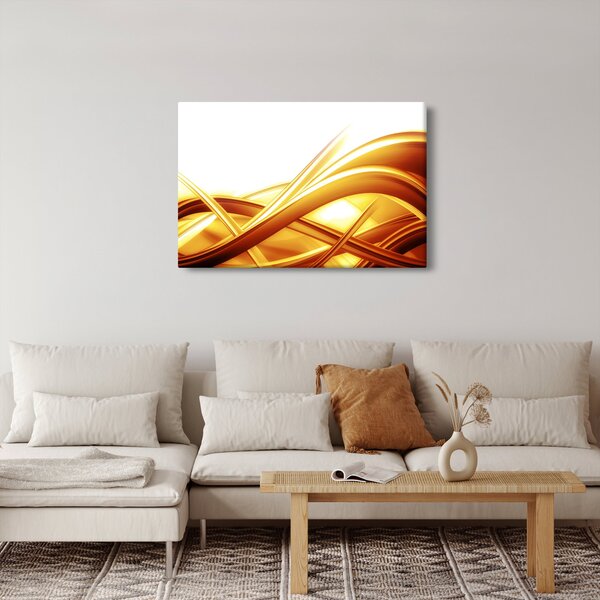 Slika -Žuta apstrakcija (90x60 cm)