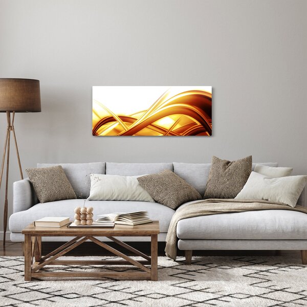 Slika -Žuta apstrakcija (120x50 cm)