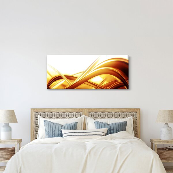 Slika -Žuta apstrakcija (120x50 cm)