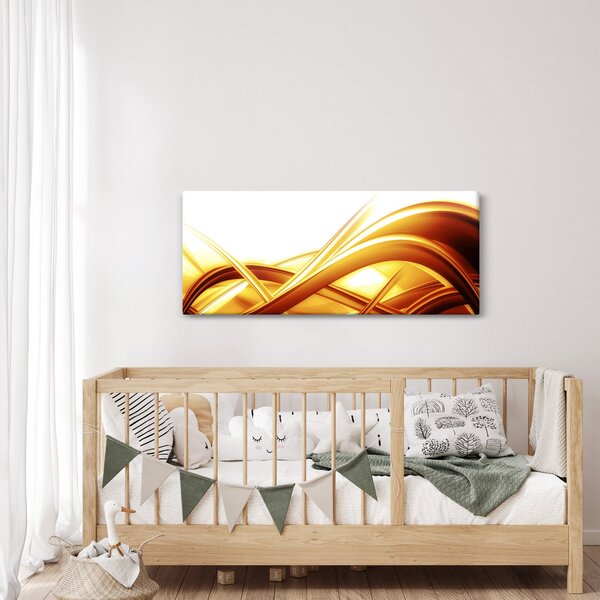 Slika -Žuta apstrakcija (120x50 cm)