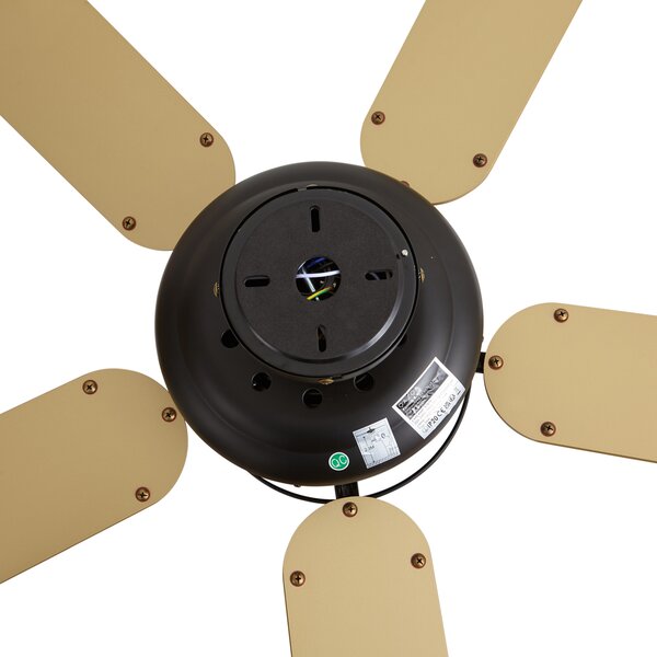 Stropni ventilator crni s bež 130 cm s poteznim prekidačem - Mistral Magna