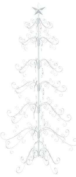 Metalna božićna jelka KUOPIO 180 cm Čelik Bijela - 180 cm Bijela