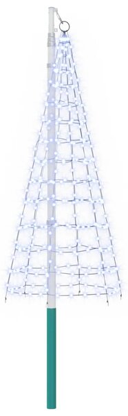 Božićno drvce od svjetlosnih niti s klinom i jarbolom 180 cm - Plava 180 cm