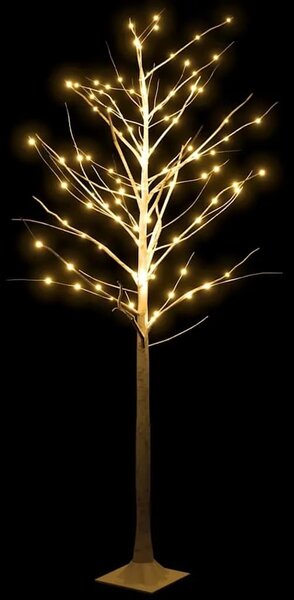 LED drvo bijele breze sa 128 toplih bijelih LED žarulja 220 cm - 220 cm