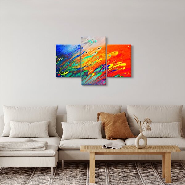 Slika - Apstrakcija u boji (90x60 cm)