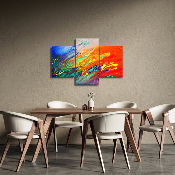 Slika - Apstrakcija u boji (90x60 cm)