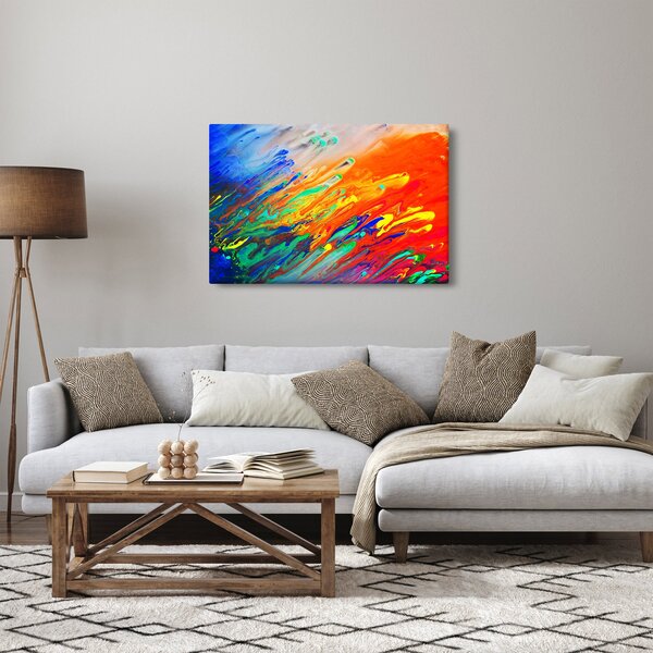 Slika - Apstrakcija u boji (90x60 cm)