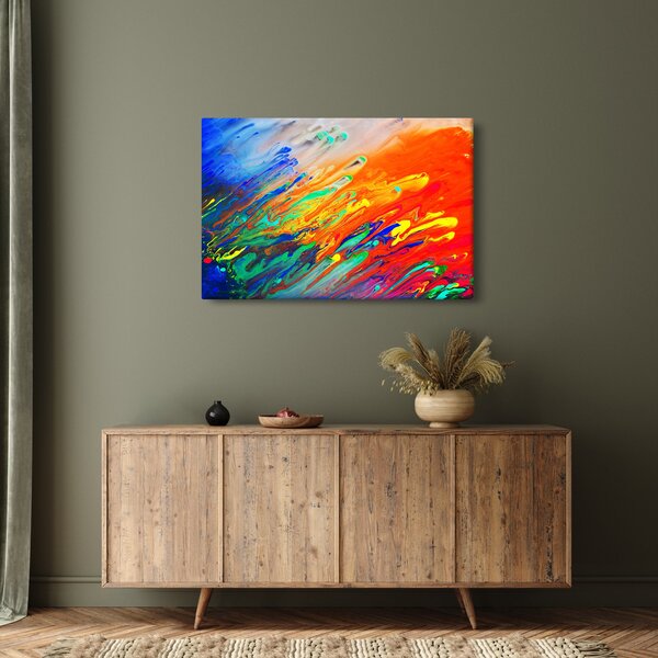 Slika - Apstrakcija u boji (90x60 cm)