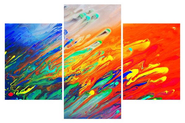 Slika - Apstrakcija u boji (90x60 cm)