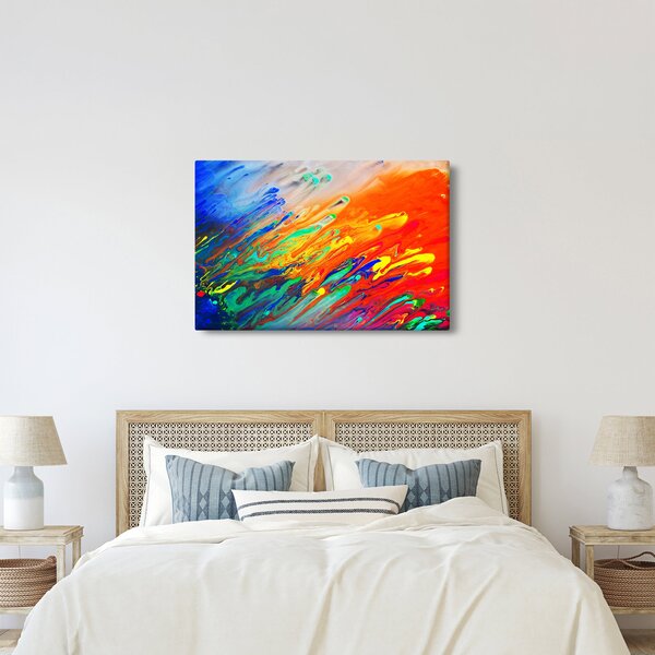 Slika - Apstrakcija u boji (90x60 cm)