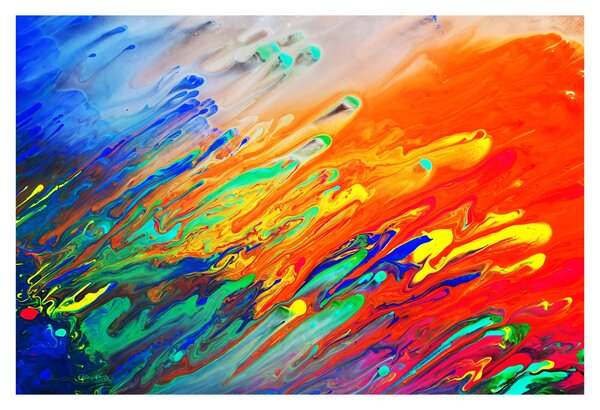 Slika - Apstrakcija u boji (90x60 cm)