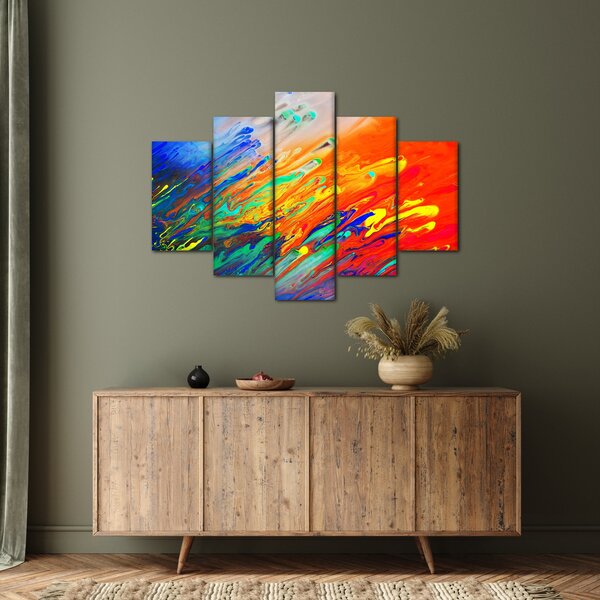 Slika - Apstrakcija u boji (150x105 cm)