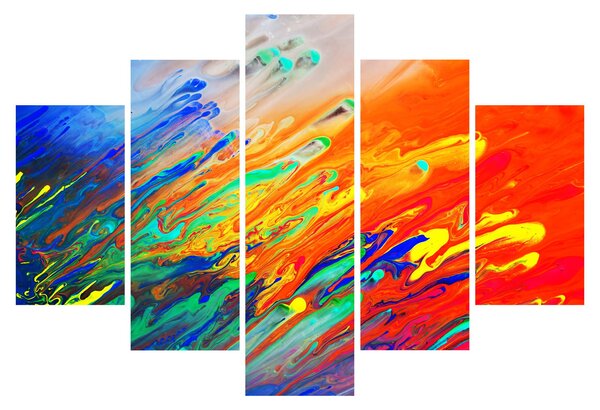 Slika - Apstrakcija u boji (150x105 cm)