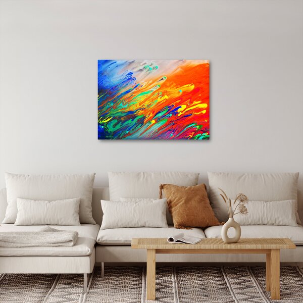 Slika - Apstrakcija u boji (70x50 cm)