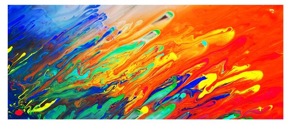 Slika - Apstrakcija u boji (120x50 cm)